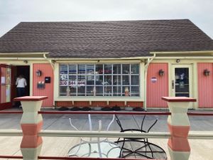 Exterior. Front entrance  at Bombay Curry and Grill in Niles