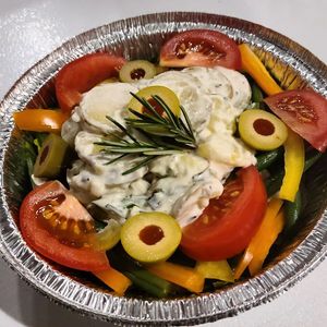 Potato salad  at Nourish Deli & Bakery in St Albans