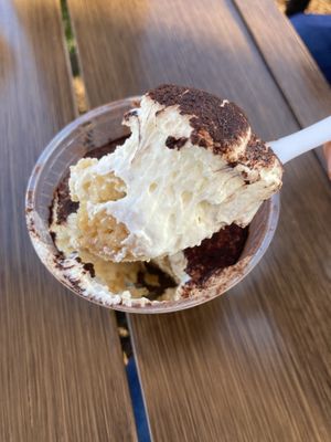 Tiramisu 🤤 we’ll be thinking about this one for a while!   at Nourish Deli & Bakery in St Albans