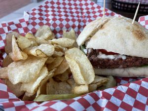 Burger Bleu  at Nourish Deli & Bakery in St Albans