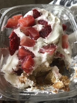 Strawberry dessert  at Gaia's Kitchen and Catering in Raleigh