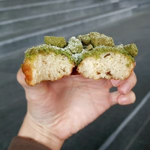 Matcha Glazed & Crumble at O.verte Donuts 오베흐트 도넛 in Seoul
