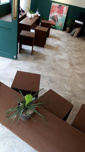 Interior of location - seating space at O.verte Donuts 오베흐트 도넛 in Seoul