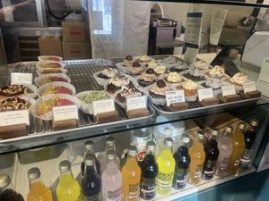 Tried black sesame was absolutely delicious! And they have soy milk for tea too, so got a soy milk “milk tea”. Was a lovely first snack/meal on my visit to Korea.  at O.verte Donuts 오베흐트 도넛 in Seoul