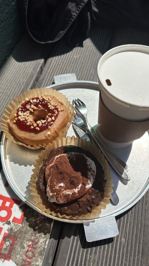Peanut berry and chocolate cream donut   at O.verte Donuts 오베흐트 도넛 in Seoul