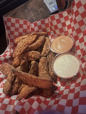 Potato wedges without the cheese, and the bacon and scallions on the side  at Lily's Snack Bar in Boone