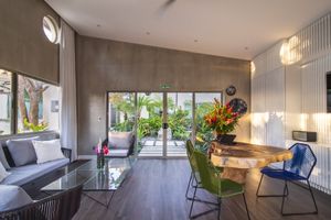 Our reception is ready to welcome you at Mother Earth Vegan Hotel in Tamarindo