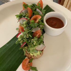 Avocado Toast at Mother Earth Vegan Hotel in Tamarindo