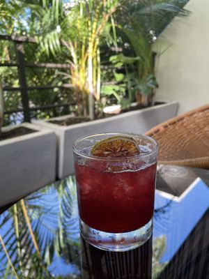 Welcome drink at Mother Earth Vegan Hotel in Tamarindo