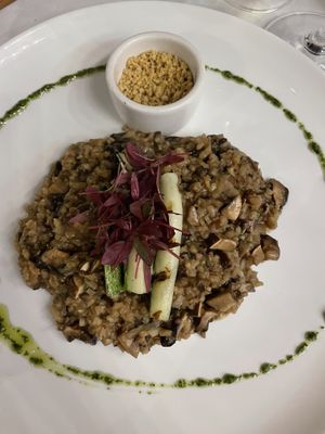 Risotto with mushroom  at Mother Earth Vegan Hotel in Tamarindo