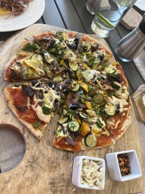 Mother Pizza  at Mother Earth Vegan Hotel in Tamarindo