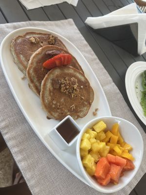 Pancakes  at Mother Earth Vegan Hotel in Tamarindo