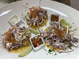 Baja Tacos  at Mother Earth Vegan Hotel in Tamarindo