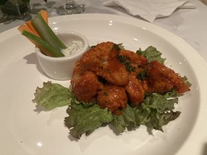 Buffalo Cauliflower Wings at Mother Earth Vegan Restaurant in Tamarindo