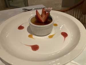 Coconut Crème Brûlée at Mother Earth Vegan Restaurant in Tamarindo