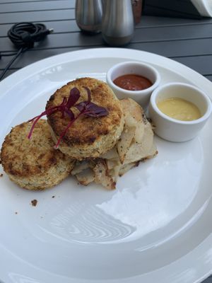 Crab something  at Mother Earth Vegan Restaurant in Tamarindo