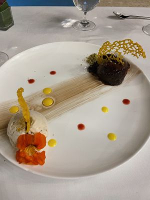 Lava cake at Mother Earth Vegan Restaurant in Tamarindo