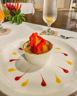 Crème brûlée   at Mother Earth Vegan Restaurant in Tamarindo