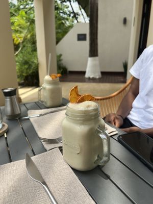 Amazing smoothies   at Mother Earth Vegan Restaurant in Tamarindo