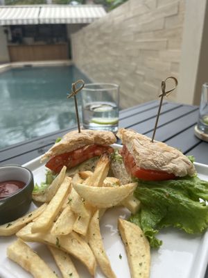 Tuna sandwich   at Mother Earth Vegan Restaurant in Tamarindo
