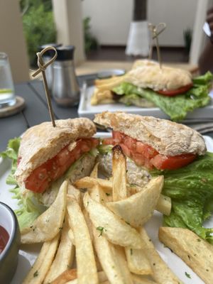Tuna sandwich   at Mother Earth Vegan Restaurant in Tamarindo