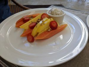 Healthy breakfast  at Mother Earth Vegan Restaurant in Tamarindo