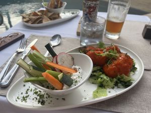 Buffalo wings  at Mother Earth Vegan Restaurant in Tamarindo