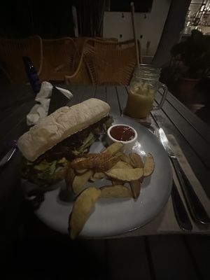   at Mother Earth Vegan Restaurant in Tamarindo