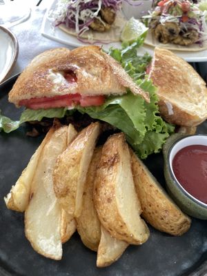 BLT  at Mother Earth Vegan Restaurant in Tamarindo