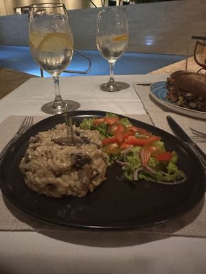 Mushroom risotto   at Mother Earth Vegan Restaurant in Tamarindo