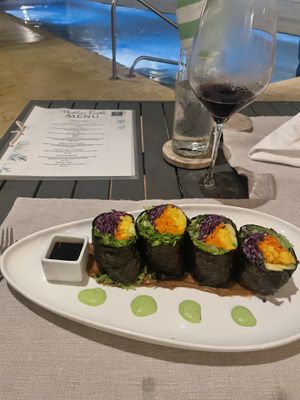   at Mother Earth Vegan Restaurant in Tamarindo