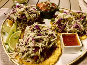 Tacos  at Mother Earth Vegan Restaurant in Tamarindo