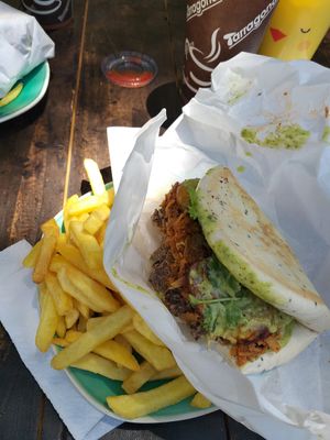 Estaba muy bueno, gran variedad 💚 #Veganuary at Taoveg in Santiago