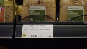 wraps to go at Amazon Go - Denny Triangle in Seattle