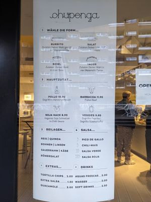 Instructions to make your own meal. at Chupenga - Checkpoint Charlie in Berlin