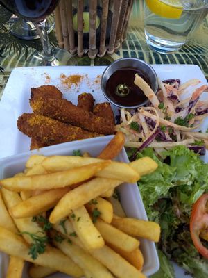 'chicken' n chips at Sage in Belfast
