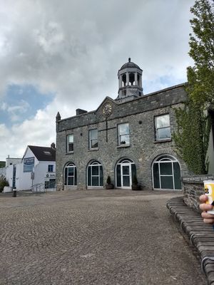Area right outside with seating at Harry's Place CIC in Ballynahinch