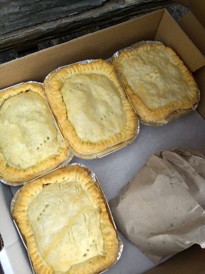 Pies at Harry's Place CIC in Ballynahinch