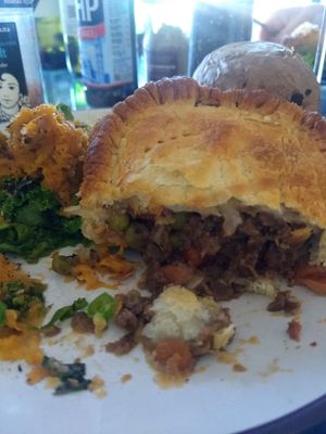 Mince and onion pie at Harry's Place CIC in Ballynahinch