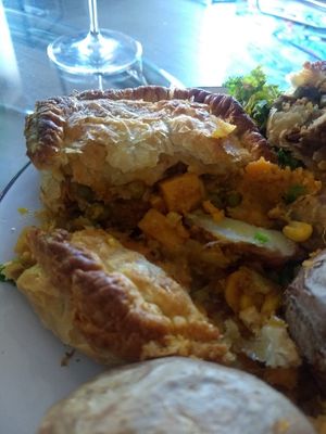 Curry pie at Harry's Place CIC in Ballynahinch