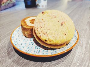 White choc & Raspberry cookie and lotus swirl at Harry's Place CIC in Ballynahinch