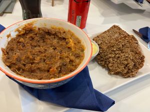 Vegan stew at Harry's Place CIC in Ballynahinch