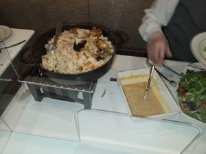 The buffet at Veg Society of DC in Washington