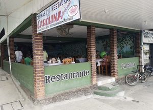 Exterior of restaurant   at Italian Carolina in Puerto Jimenez