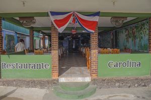 Exterior of restaurant   at Italian Carolina in Puerto Jimenez