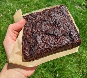 Sourdough rye brownie at Third Space Bakery Co-op in Pittsburgh