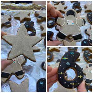 Space Themed Birthday Sugar Cookies at No Nut Vegan Sweets in Miami