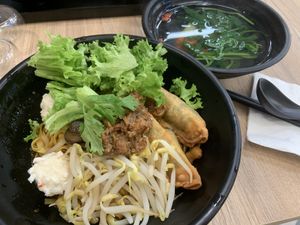 Mee pok w gyoza at Greendot 绿一点 - Jurong Point 1 in West Singapore