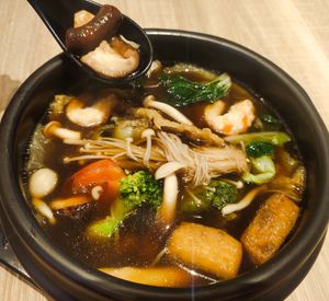 Herbal soup bowl at Greendot 绿一点 - Jurong Point 1 in West Singapore