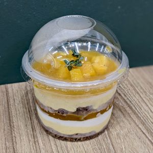 Vegan Fresh Mango Coconut Cake Parfait at Greendot 绿一点 - Jurong Point 1 in West Singapore